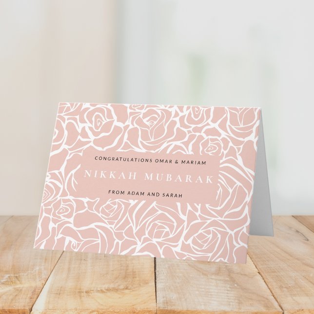 Grattisarna Nikah Mubarak Islamic Bröllop Dua Kort (Skapare uppladdad)
