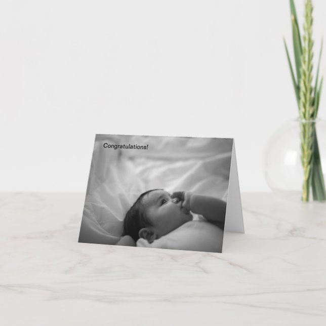 grattisarna nyfödd bebis kort (Framsida)