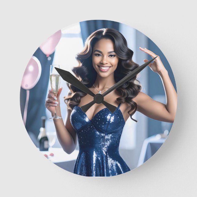 Grattisarna party rund klocka (Framsida)