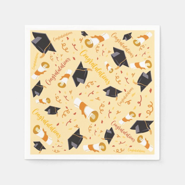 Grattisarna studenten pappersservett (Framsidan)