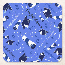 Grattisarna studenten underlägg papper kvadrat