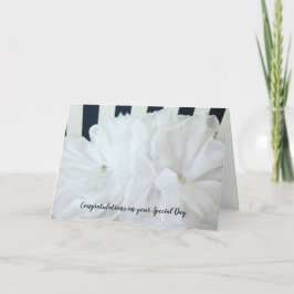 Grattisarna Svarta och vita Bröllop Kort