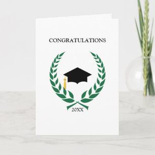 Grattisen görar grön lagrarstudenten kort