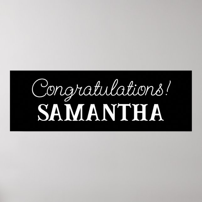 Grattisens banderoll, Studentfest Poster (Framsidan)