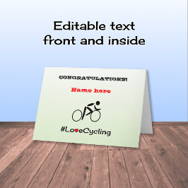 Grattisens personlig-cykling kort