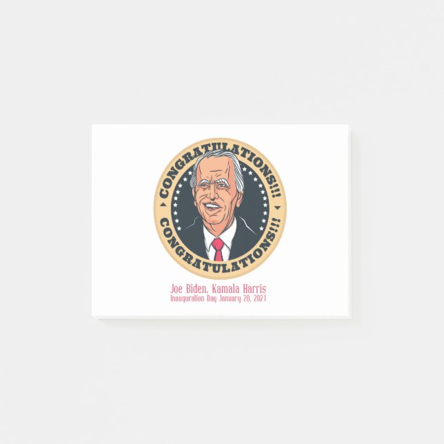 grattisens president joe biden post-it block (Framsida)