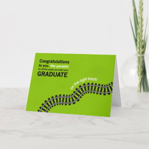 GrattisFörälder-Studenten på höger spårar Kort