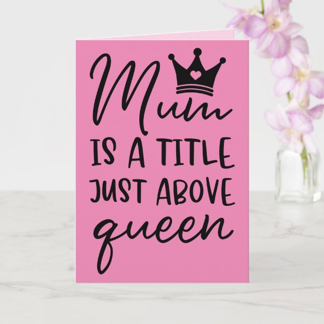 Grattiskort till mamma; mammas födelsedag; mors da kort (Orkide)