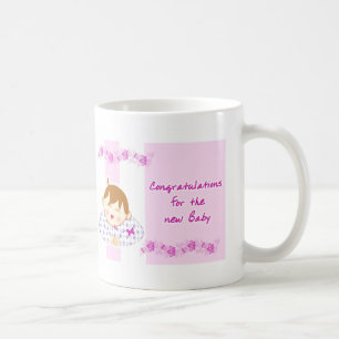 Grattisnyfödd bebis kaffemugg