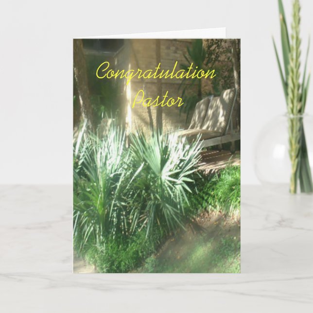 grattispastor kort (Framsida)