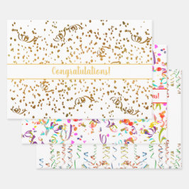 Grattiss Confetti Streamers Guld Multifärgad