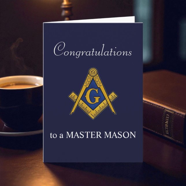 Grattiss Freemason Masonic Master Mason Tack Kort (Skapare uppladdad)