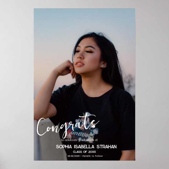 Grattiss Grad Studenten Keepsaké Poster (Framsidan)