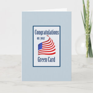 Grattiss Grönt Card US-Flagga Kort
