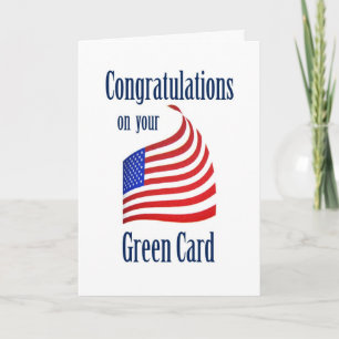 Grattiss Grönt Card US-Flagga Kort