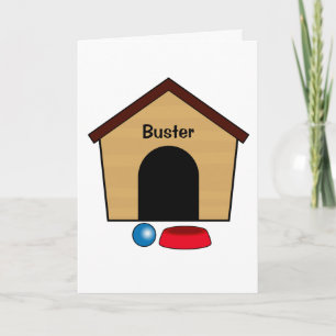 Grattiss Puppy Hund House Namn Anpassade Kort