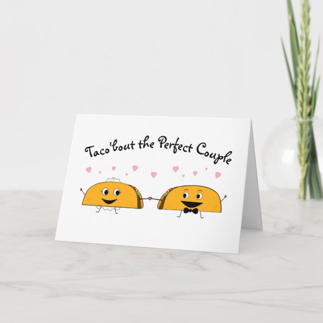 Grattiss Taco Bröllop-kort Kort (Framsida)