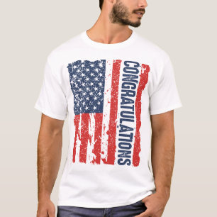 Grattiss Trump American Flagga T Shirt