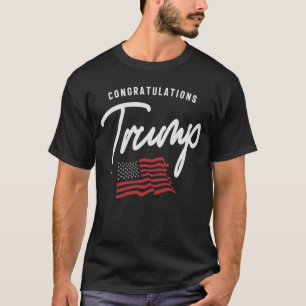 Grattiss Trump American Flagga T Shirt