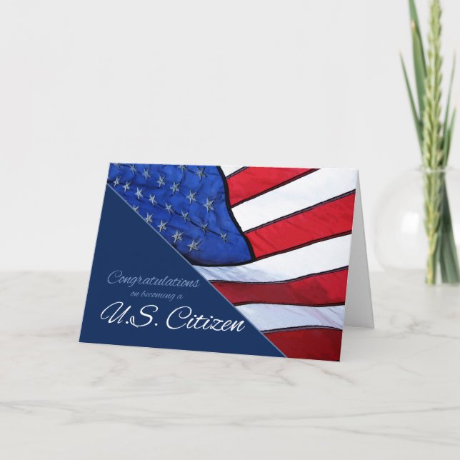 Grattiss US CitizCitizCitizCitizen US-Flagga Card Kort (Framsida)