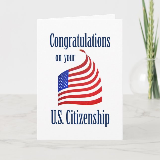 Grattiss US CitizCitizCitizCitizen US Flagga Kort (Framsida)