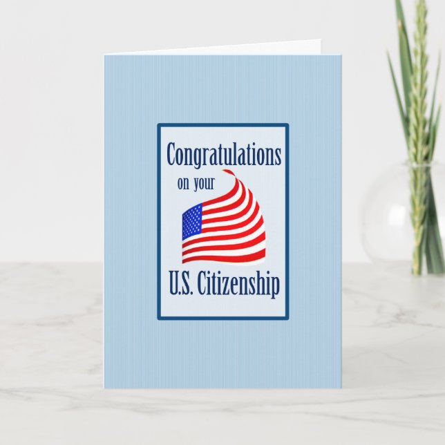 Grattiss US CitizCitizCitizCitizen US Flagga Kort (Framsida)