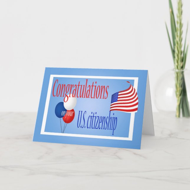 Grattiss US CitizCitizCitizCitizen US Flagga Kort (Framsida)