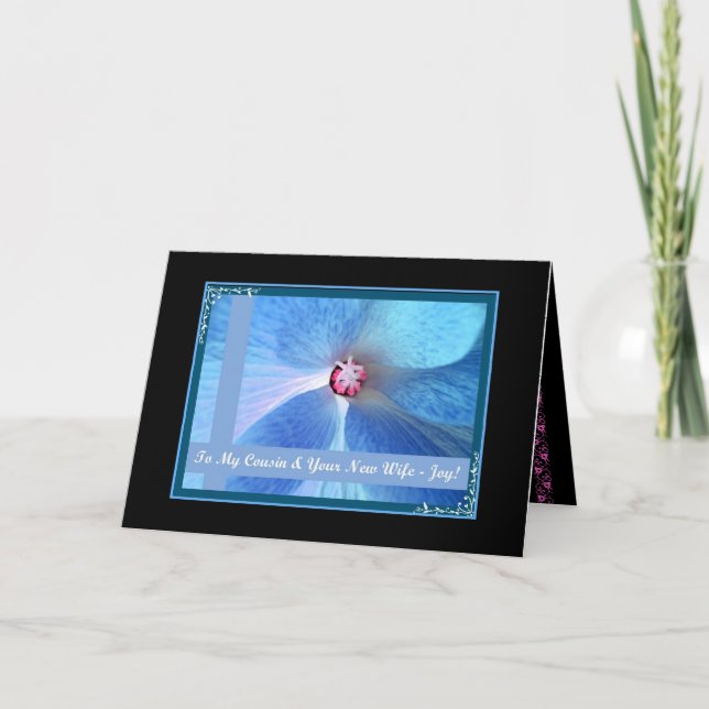 GRATULATION TILL KUSINENS BRÖLLLOP KORT (Framsida)