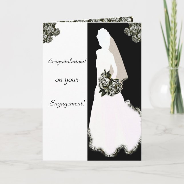Gratulationer på dina Förlovningskort Kort (Framsida)