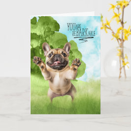 Gratulationer reBARKable Tan Fransk Bulldog Kort