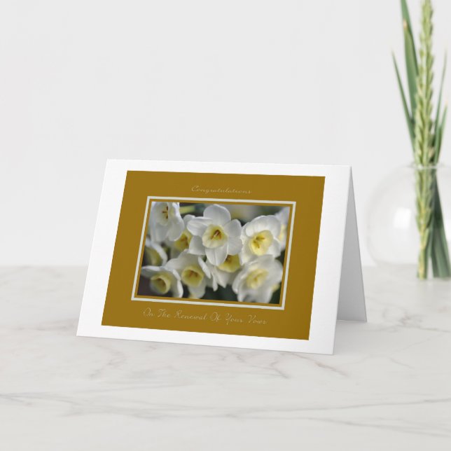 Gratulationer till förnyelsen av era löften kort (Framsida)