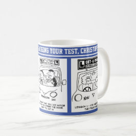 Gratulationer till körprov 3 Tecknader. Kaffemugg