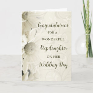 Gratulationer till Stepdotters bröllopsdag Kort