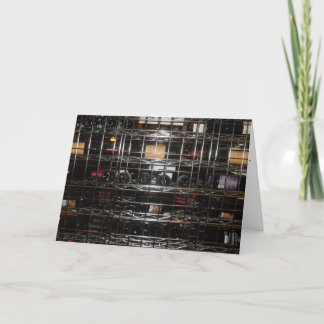 Gratulationskort "ANSIKTE Vin Rack" Kort