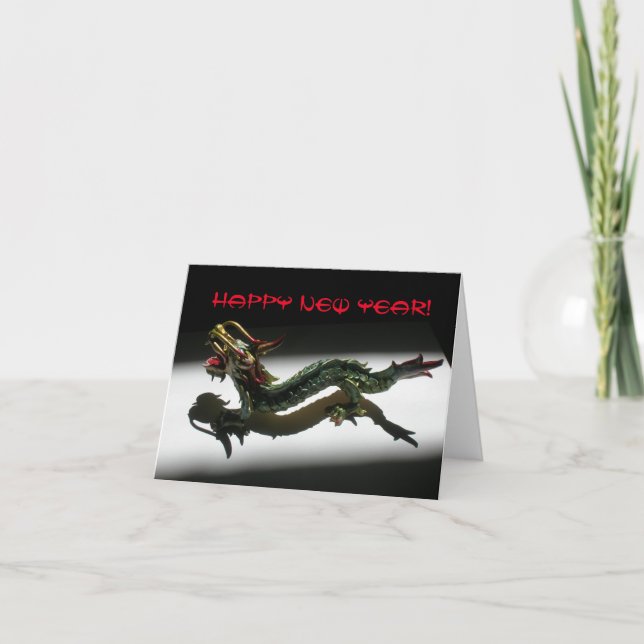 Gratulationskort - Drakens nya år Helgkort (Framsida)