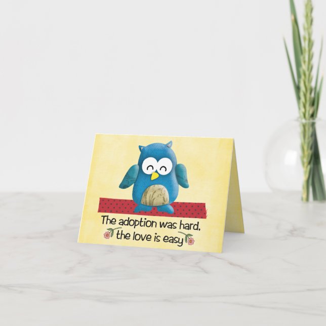 gratulationskort för adoption kort (Framsida)