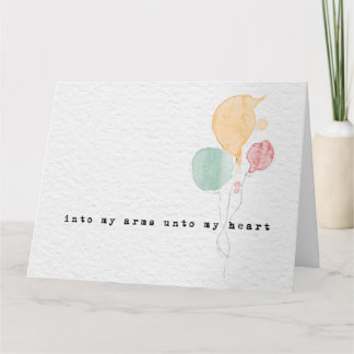 gratulationskort för adoption kort