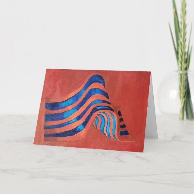 Gratulationskort för "akrylat Flagga" Kort (Framsida)