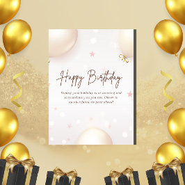 gratulationskort för en födelsedagspresent kort