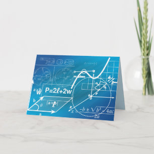 gratulationskort för geometrisk formel kort