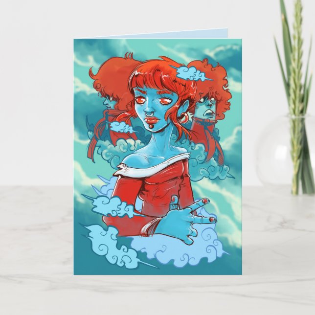 gratulationskort för molnzombies kort (Framsida)