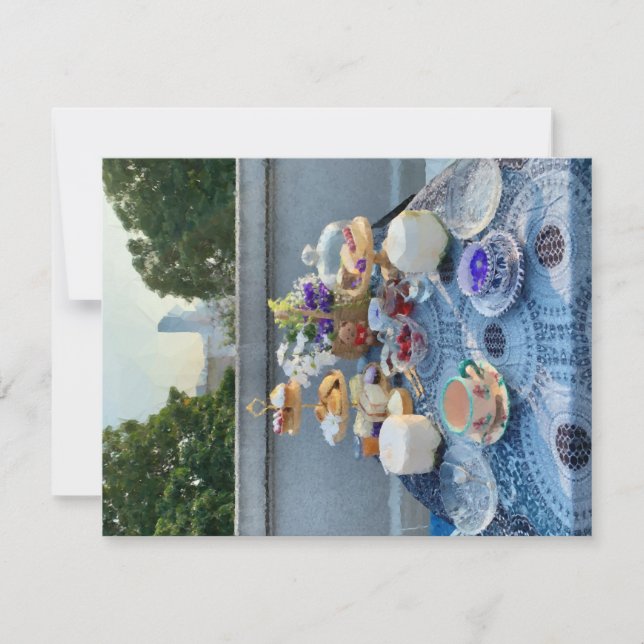 gratulationskort för te party kort (Framsida)