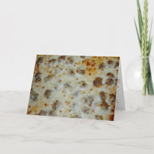 Gratulationskort "Home Springa Sause Pizza" Kort