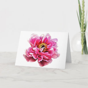 Gratulationskort Rosa Peony Kort
