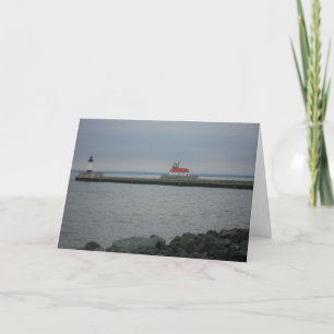Gratulationskort "Sjö Superior Lighthouses" Kort