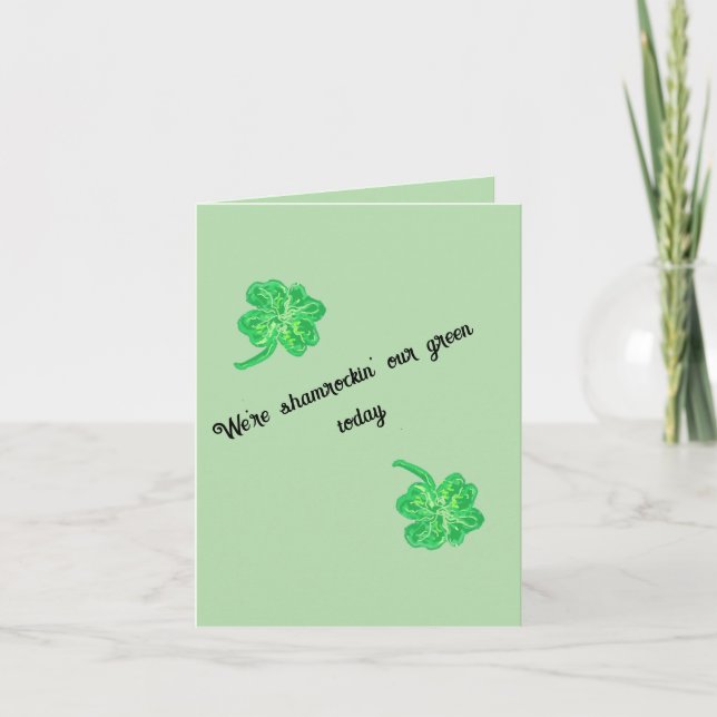 Gratulationskort: St. Patricks dag Helgkort (Framsida)