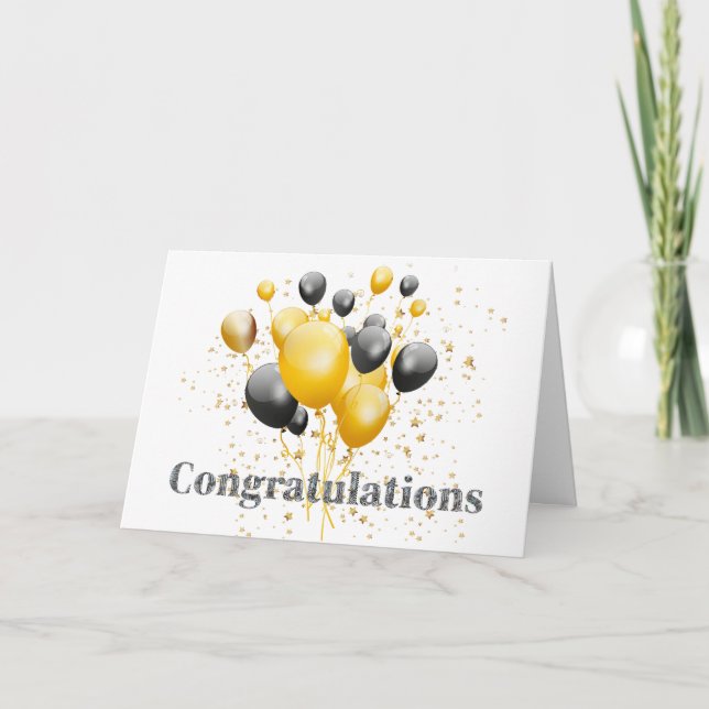 Gratulerande Dekorativ Disco Boll  Tack Kort (Framsida)