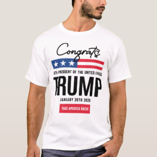 Gratulerar 47:e ordförande Trump T Shirt
