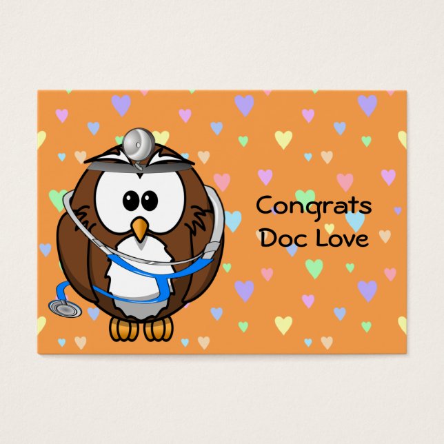 gratulerar Doc Kärlek Visitkort (Framsidan)
