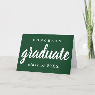 Gratulerar Examens Kort med Skolfärger